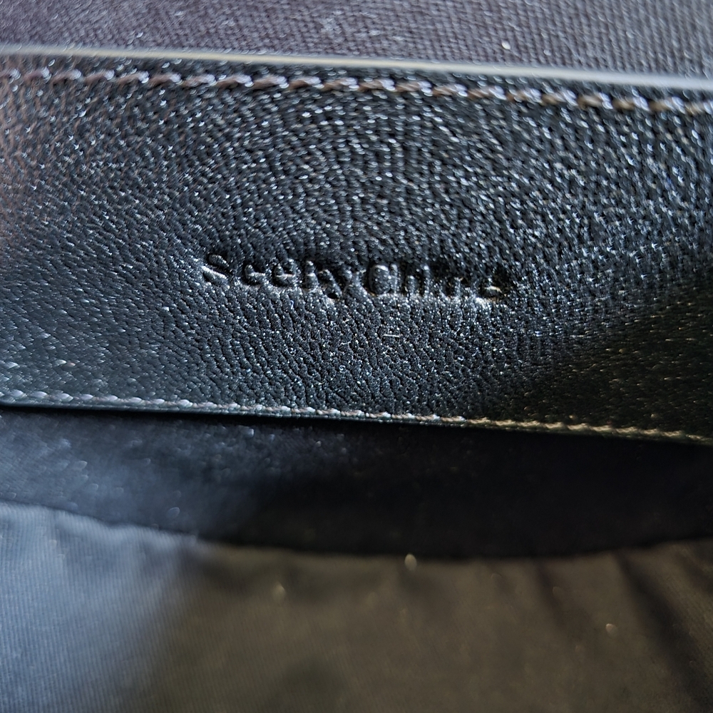 See by Chloe Mara Leather Saddle Crossbody Bag Black - Picture 7 of 11